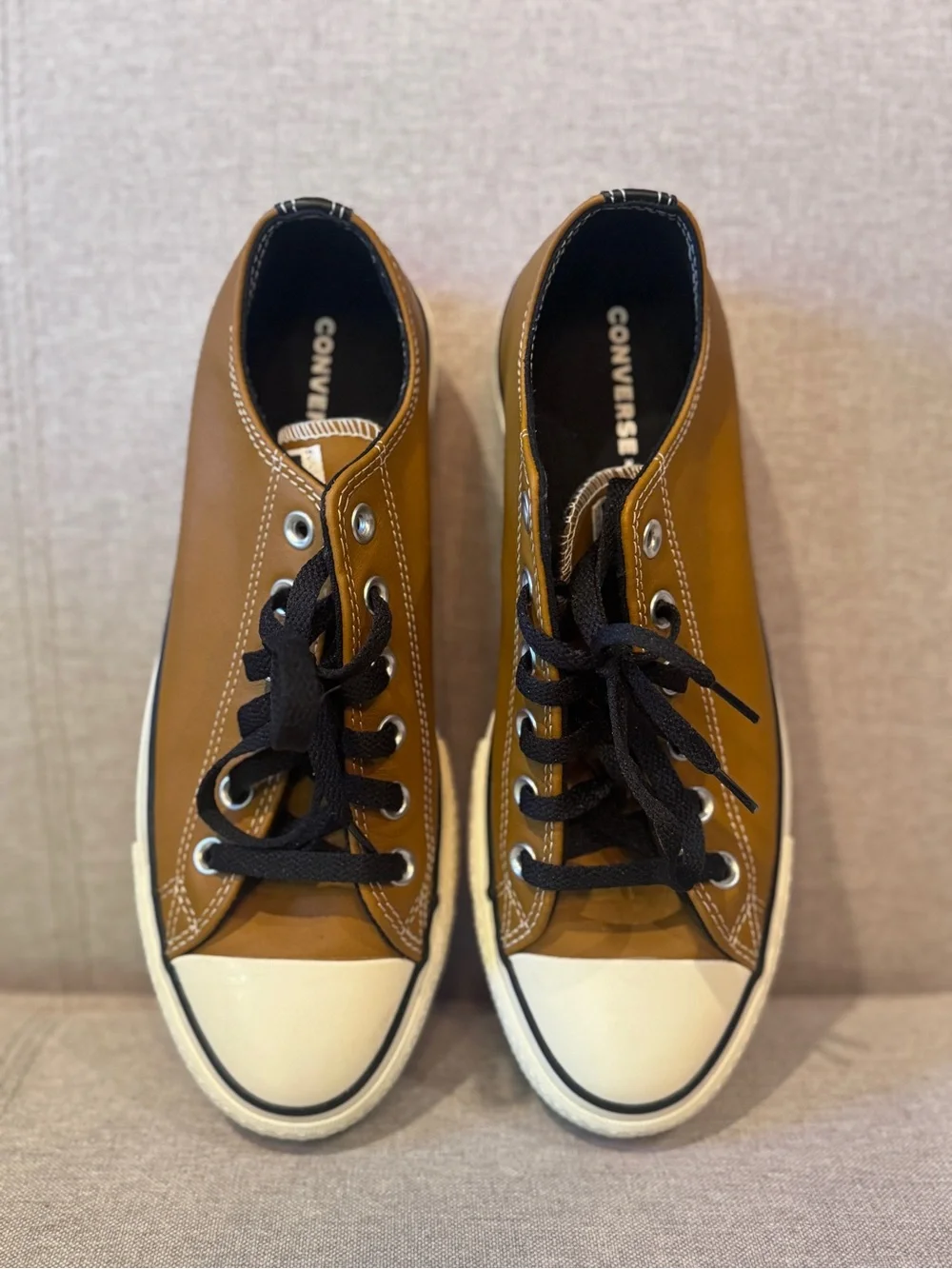 Converse Low Top Vegan Leather Platform Sneaker, Women's 8.5 - Picture 3 of 6